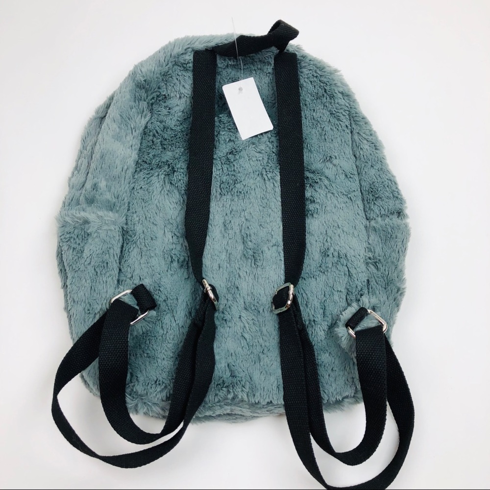 💥LAST ONE💥Mikaela Grey Fur Mini Backpack - Picture 6 of 7